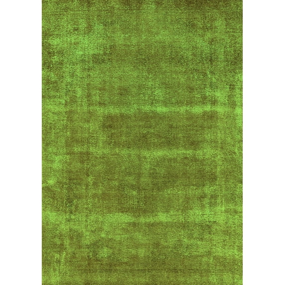 Ahgly Company Indoor Rectangle Oriental Green Industrial Area Rugs, 3' x 5'