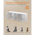 thumbnail image 4 of Mueble Arenero Feandrea Blanco Nube para 2 Gatos, 4 of 7