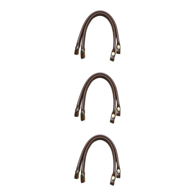 fastboy 2x Poignées de Sac en Cuir PU à la Mode pour Bricolage Marron 40cm 3ensemble