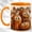 Orange, variant on Funny Pumpkin Coffee Mug, Autumn Harvest Mug, Ceramic 11 oz