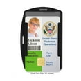 thumbnail image 5 of RFID Blocking ID Badge Holder (Holds 2 Cards) - SkimSAFE - Dual Sided Shield Blocks 13.56MHz Radio Signal - Specialist ID (Black), 5 of 7
