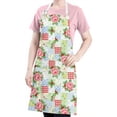 thumbnail image 5 of Pioneer Flower Floral Print Pattern Apron for Women and Men, Cotton Linen Waterproof with Pockets, Adjustable, 33x27 Inch for Kitchen, Gardening, BBQ, Salon, 5 of 6