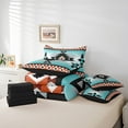 thumbnail image 5 of Manfei Vintage Aztec Twin Bedding Sets 7-Piece,Blue Geometric Pattern Bedding Comforter Set 7-Piece,Boho Theme Sheet Sets,Super Cozy Room Decor Reversible, 5 of 7