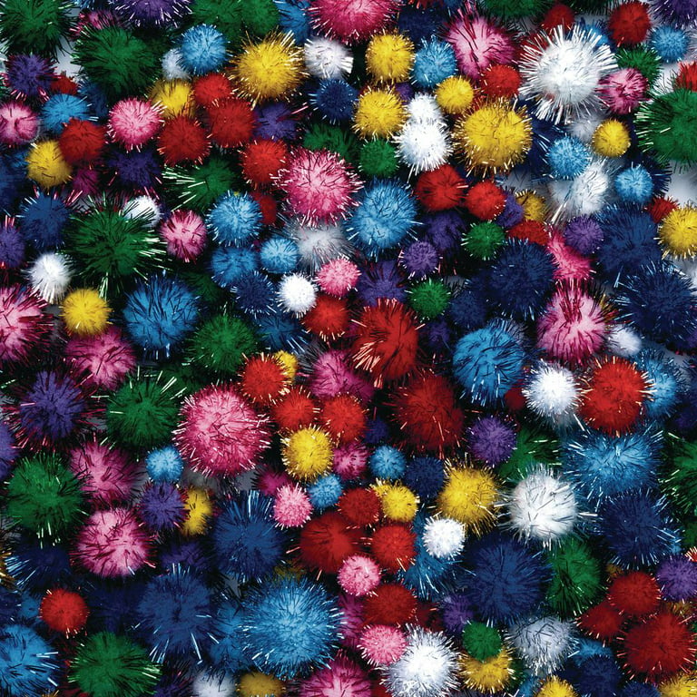 Colorations Glitter Pom-Poms - 300 Pieces