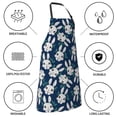 thumbnail image 5 of Goofa Cute Rabbit Printed Waterproof Apron 33" Chef Aprons for Men Heavy Duty Chemical Work Apron Adjustable Bib Apron, 5 of 9