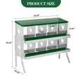 thumbnail image 2 of Chicken Nesting Box with Roll Out Egg Tray, Galvanized Steel Rustproof Laying Boxes for Hens, Chickens & Ducks, Ventilated & Easy-Clean Design, 2 of 7