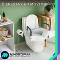 thumbnail image 3 of MEDICALSTORE Aumento para WC con Descansabrazos Acolchados Para Adultos Mayores, Discapcitados o Pacientes  Con Problemas De Movilidad, 3 of 9