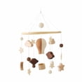 thumbnail image 3 of Adorno móvil para cuna de bebé, juguete sensorial, bola de fieltro, campanillas de viento, decoración colgante Estilo C, 3 of 9