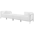 thumbnail image 2 of Flash Furniture HERCULES Imagination Series Melrose White LeatherSoft 4 Piece Chair & Ottoman Set, 2 of 2
