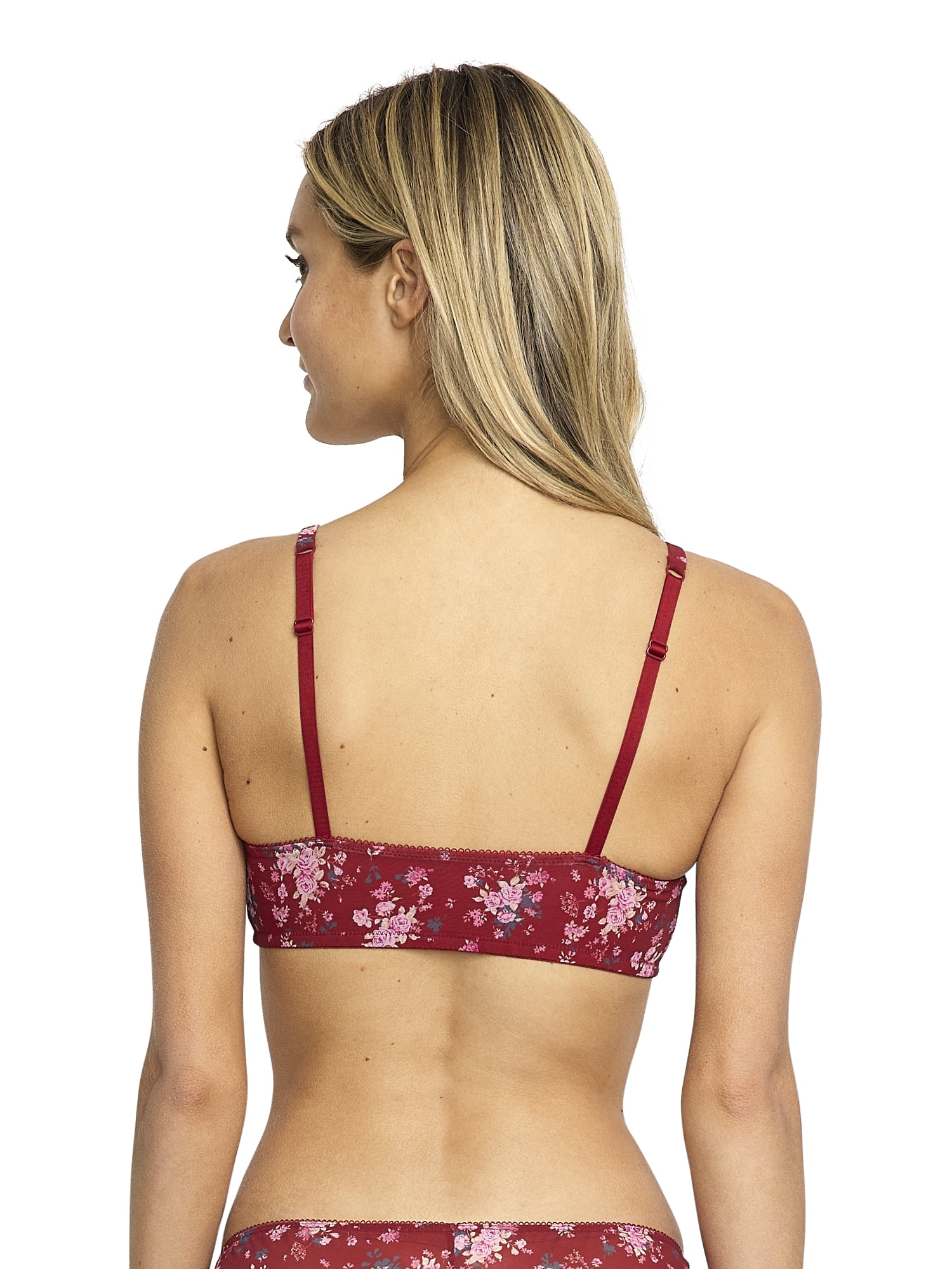 Mills by Millie Bobby Brown Women's Ruched Mesh Bralette, Sizes XS-XXXL
