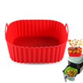 thumbnail image 1 of Noothes Plateau de Cuisson, Plateaux de Cuisson Doublures en Silicone Carrés 8.26 Pouces pour Grande Friteuse Antiadhésif de Qualité Alimentaire Réutilisable Pot en Silicone Panier Bol Four Accessoires de Friteuse Tapis Bol Friteuse, 1 of 6