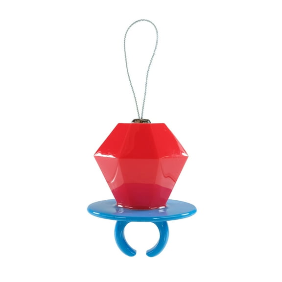 Ring Pop Decopauge Christmas Ornament, Red, Blue, Plastic, By Ruz