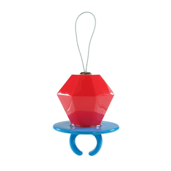 Ring Pop Decopauge Christmas Ornament, Red, Blue, Plastic, By Ruz