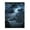 40x30inch（102cmx76cm）, variant on -Season Heavy-Duty Flannel Blanket - Dark Blue/Black/Gray Lightning & Storm Clouds Print with Canyon Cliff Landscape - Soft Bedspread for Yoga, Stretching, or Bed - Thick Cozy Fabric (Cliffs & Lightn