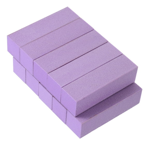 Raindrops  10 Pcs Nail Buffer Block Tool Buffing File Files Emery Purple