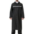 thumbnail image 6 of Abomasnow Mens Long Hooded Safety Reflective Stripes Rain Jacket Waterproof Emergency Raincoat Poncho, 6 of 8