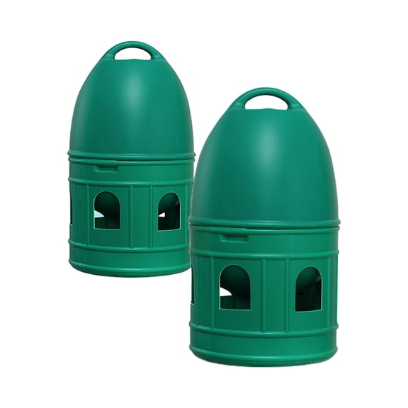 Fzaqwen 2Pcs Durable Bird Water Drinker Feeder Bird Cage Accessories with Handle Water 5L 10L Green