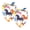 Multi-colored, variant on PhooArto Color Dragonfly Pattern Dog Bandanas, 2 Pack Soft Washable Pet Scarf Triangle for Large Dogs Puppies and Cats