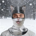 thumbnail image 2 of Winter Outdoor Full Coverage Breathable Warm Face Sun Headband Animal Series Riding Hood for Cycling, 2 of 6