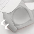 thumbnail image 5 of Feancey Push Up Bras for Older Women Plus Size Full Coverage Wireless Bra Mesh Breathable Comfort Bra Adjustable Straps Casual Everyday Brassiere Gray 38, 5 of 10