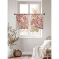 thumbnail image 3 of Peaches Branches Sheer Curtains 45 Inch Length 2 Panels Set Window Treatments, Farmhouse Spring Botanical Pink Flowers Rod Pocket Semi Curtains for Living Room/Bedroom/Kitchen Décor, 104"W x 45"L, 3 of 7