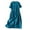 Blue, variant on hotojiny Spring Dresses for Women Cotton Linen Short Sleeve T-Shirt Dress Crew Neck A-Line Flowy Tunic Dresses