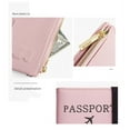 thumbnail image 5 of Egoelife Passport Holder RFID Blocking Passport Wallet Travel Document Holder Leather Travel Wallet with Elastic Strap & Zipper Slot Dual Travel Passport Holders Men Women, 5 of 5