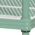 thumbnail image 7 of Design Ideas MeshWorks 2 Tier Metal Storage Shelving Unit Rack, Sage Green, 7 of 7