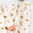 thumbnail image 7 of Gubotare Kid Pajamas Girls Baby Girls Unisex Baby Thermal Long Underwear 2pc Set Size 8-9 (Orange,8-9 Years), 7 of 7