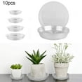 thumbnail image 1 of D-GROEE 10 Pack Clear Plastic Plant Labels Tags Saucer Drip Trays Durable Flower Plant Pot Saucer for Indoor and Outdoor Plants, 1 of 7