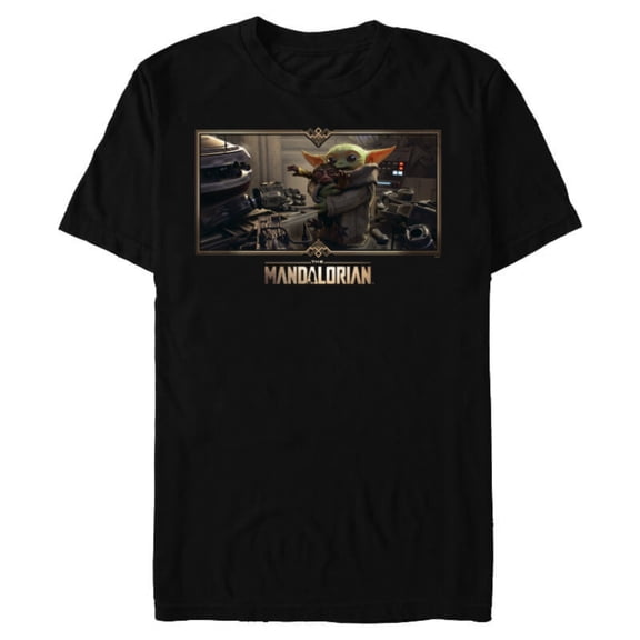 Star Wars The Mandalorian Season 3 Grogu Big Hug Concept Art - Short Sleeve Blended T-Shirt for Adults - Customized-Black