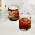 thumbnail image 5 of Ryvnso 2 Pack Qtip Holder Organizer Luxury Roses Flower Bathroom Cotton Swabs Cans Storage Canister, 5 of 7