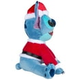 thumbnail image 4 of 16 inch Holiday Greeter Lilo and Stitch - Blue Plush Stitch in Santa Suit Disney Decoration, 4 of 6