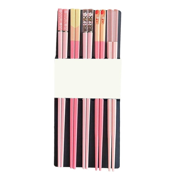 SXCRFKXH Hariumiu Chopsticks Set 5 Pairs Reusable Plastic Chopsticks Bpa-Free Dishwa