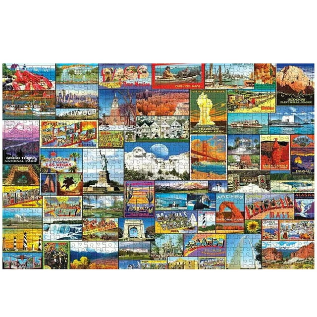 Puzzle HUOGUO con diseño de paisaje de 1000 piezas para adultos y niños