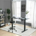 thumbnail image 4 of Furniture of America Seantay Metal Adjustable Long Desk with USB in Black, 4 of 8