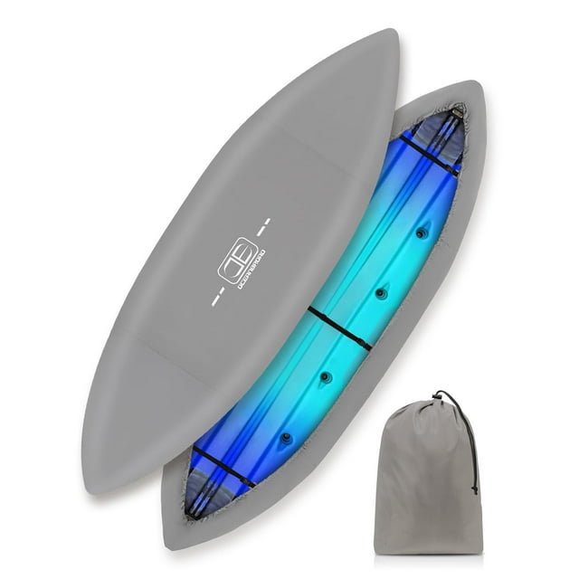 Funda para kayak OCEANBROAD 420D resistente al agua y a los rayos UV de 9,3 a 10,5 pies