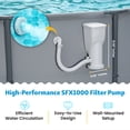 thumbnail image 3 of Funsicle 1,000 GPH SkimmerPlus 2-in-1 Filter Pump for Above Ground Swimming Pools, 3 of 9