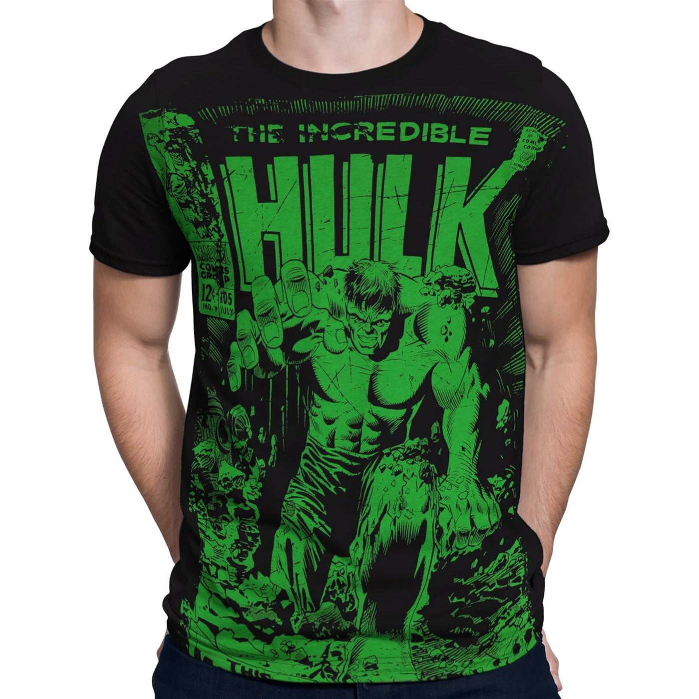 ALWAYS BE YOURSELF unless you can be HULK MEN'S T-SHIRT BLACK cotton large 