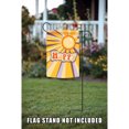 thumbnail image 2 of Toland Home Garden Yellow and Orange Happy Vibes Outdoor Garden Flag 18" x 12.5", 2 of 5
