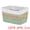 Green White, variant on Unique Bargains Woven Storage Basket Storage Bin Black White 15*9.8*9.1in