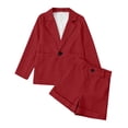 thumbnail image 6 of VOUZZA Girls Clothing Set Single Long Sleeve Blazer and Shorts 2-Piece Elegant Suit 3-14Y, 6 of 7