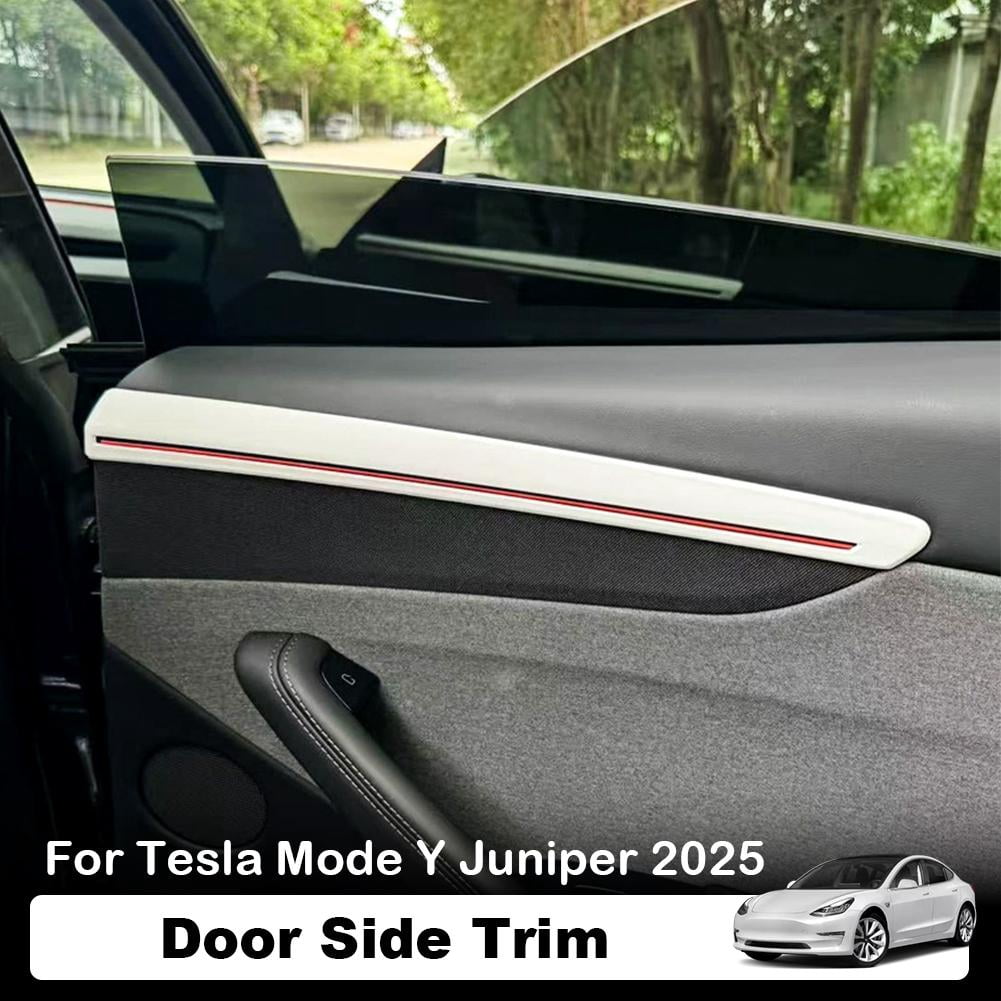 4PCS Car Door Decorative Strips for Tesla Model Y 2025 Juniper Side Trim Sticker Covers, Car Interior Accessories