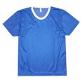 thumbnail image 1 of American Apparel - Camiseta de manga corta transpirable de tejido perforado Súper ligera Unisex Hombre Caballero - Verano (Azul royal / Blanco), 1 of 1