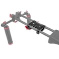 thumbnail image 3 of Camera Multipurpose Camera Base Plate with 15mm Rod Rail Clamp Tripod Mounting Baseplate Aluminum Alloy for DSLR Rig Support System, 3 of 6
