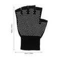 thumbnail image 2 of AURARMLET Guantes Sin Dedos De Para Yoga Deportivos Antideslizantes Negros Cómodos Y Transpirables, 2 of 8
