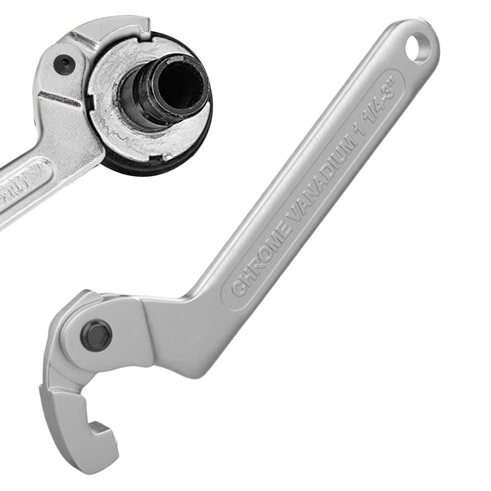 Tohuu Spanner Wrench Tool Carbon Steel Adjustable C Spanner Wrench Hook