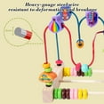 thumbnail image 5 of BUTOMKY Wooden Bead Maze Toy - Colorful Roller Coaster Abacus Circle Toy, Sensory Activity Cube with Animal/Fruit/Shapes, Preschool Educational Counting Learning Toy, Classic Birthday Gift, 5 of 7