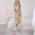 thumbnail image 3 of Balery Floral Cowboy Boots Conjunto de Pijama con Estampado para Mujer, Conjunto de Dos Piezas con Manga Larga, Ropa de Dormir Suave con Bolsillos, Pijamas Cómodos-Medium, 3 of 7