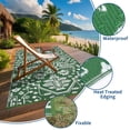 thumbnail image 3 of GARVEE Outdoor Rug 9'x12' Waterproof Patio Rug Reversible Indoor Outdoor Rug Plastic Straw Large Outdoor Rug for RV Camping Deck Balcony,Picnic,Green, 3 of 9